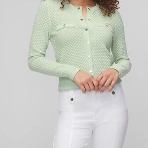 White House Black Market cardigan size L. Color mint